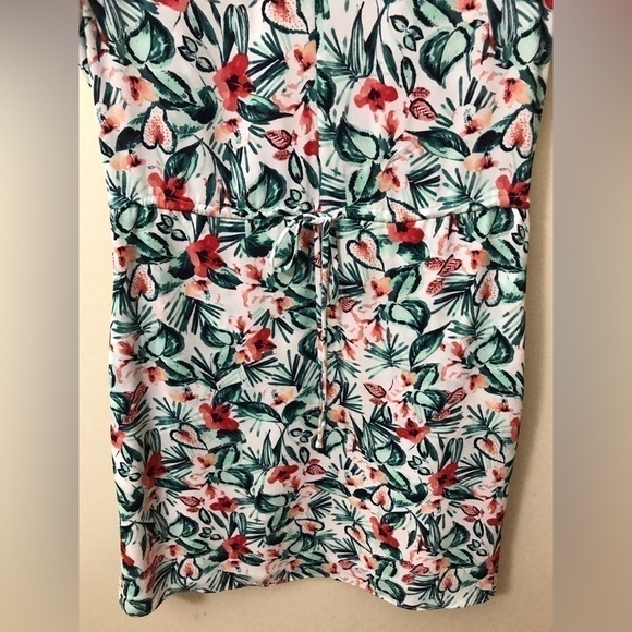 Maison Jules Womens Flutter Short Sleeve Floral Pullover Lightweight Dress Small - Picture 6 of 15